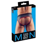 Jockstrap Aperto Svenjoyment (nero con bordatura rossa) - M