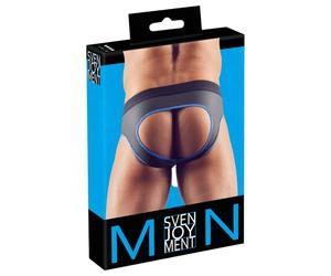Svenjoyment - slip jockstrap aperto - nero/blu