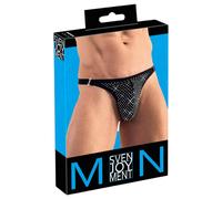 Tanga maschile ornato di strass Svenjoyment (nero)