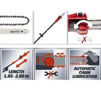 Svettatoio elettrico 750W Einhell GC-EC 750 T con asta telescopica in fibra di vetro