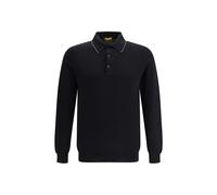 Svevo Black Cotton Polo Shirt - L