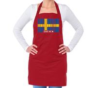 Svezia Codice a Barre Bandiera - Unisex Adulti Grembiule - Svedese Stoccolma