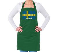Svezia Codice a Barre Bandiera - Unisex Adulti Grembiule - Svedese Stoccolma