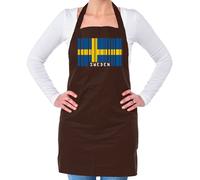 Svezia Codice a Barre Bandiera - Unisex Adulti Grembiule - Svedese Stoccolma