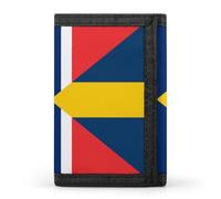 Svezia Norvegia Union Flag Trifold Portafogli con Porta Soldi Porta Carte di Credito 8 Slot Portachiavi Finestra Foto per Uomo Donna, Stile 39., Taglia unica, Per tutte le stagioni