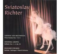 Sviatoslav Richter. Beethoven . Piano Sonatas Nr.7 ,12. Chopin Ballades. Strauss Burleske.