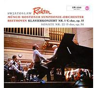 Sviatoslav Richter , Charles Munch / Boston Symphony Orchestra , Ludwig van Beethoven - Klavierkonzert Nr. 1 / C-dur, Op. 15 - Sonate Nr. 22 / F-dur, Op. 54 - RCA Victor Red Seal - LM-2544