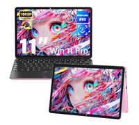 SVIKOU Computer portatile convertibile rosa touchscreen da 11 pollici 2 in 1 per aziende e studenti, CPU Celeron N100, RAM DDR4 16G, SSD 256G, FHD 1920 x 1200 IPS, Win 11 Pro PC, tastiera