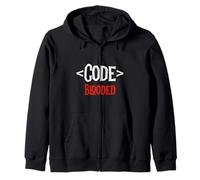 Sviluppatore Programmatore - Code Tag Blooded - Coding Coder Felpa con Cappuccio
