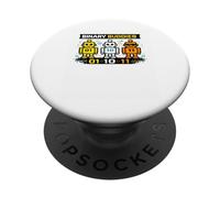 Sviluppatore software Coding Nerd Binary Buddies 0101 Codice Joke PopSockets PopGrip Adesivo