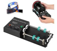 Sviluppatrice automatica per pellicole, kit universale per sviluppo pellicole con motore bidirezionale e rotelle di posizionamento, timer e velocità regolabile, lunghezza massima 38 cm