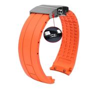 Svincoter Cinturino in silicone da 23 mm e 22 mm adatto for Citizen Der Blaue Engel 2a generazione JY8078-52L JY8035/8085 adatto for Mido Helmsman M005(B orange silver,22mm)