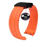 Svincoter Cinturino in silicone da 23 mm e 22 mm adatto for Citizen Der Blaue Engel 2a generazione JY8078-52L JY8035/8085 adatto for Mido Helmsman M005(B orange black,23mm)
