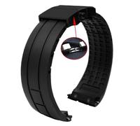 Svincoter Cinturino in silicone da 23 mm e 22 mm adatto for Citizen Der Blaue Engel 2a generazione JY8078-52L JY8035/8085 adatto for Mido Helmsman M005(B black black,22mm)