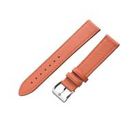 Svincoter Cinturino universale in vera pelle da 18 20 22 mm(Orange,20mm)