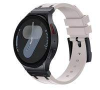 Svincoter Nessun Gap Cinturino in Silicone Adatto for Samsung Galaxy Watch 7 40mm 44mm/6/4 Classic 46 47mm 42 43mm/5 PRO 45mm(Black starlight2,for Galaxy 6classic 43mm)