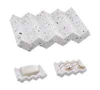 Svitzoot Portasapone Bagno Autodrenante Porta Saponetta in Marmo Organizer Sapone Impermeabile Portasapone Decorativo Handso Porta Saponetta per Bagno, Doccia