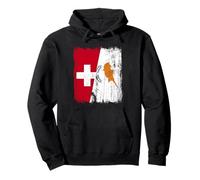 Svizzera Cipro Mezza Bandiera Swiss Cypriot Heritage Felpa con Cappuccio