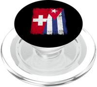 Svizzera Cuba Mezza Bandiera Svizzera Cuban Heritage PopSockets PopGrip per MagSafe