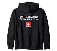 Svizzera Grande dal 1291 Swiss Pride Felpa con Cappuccio