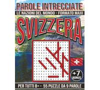 Svizzera - Parole Intrecciate: Passatempo senza schermo per relax e concentrazione