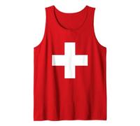 Svizzera, Suisse, Schweiz, sui, Bandiera Patriottica Svizzera Canotta