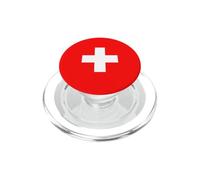 Svizzera, Suisse, Schweiz, Sui, Bandiera Patriottica Svizzera PopSockets PopGrip per MagSafe