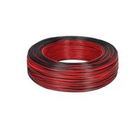 SVKVBNLNGK Cavo audio for altoparlanti elettronici UL2468 rosso nero 2 pin 30 28 26 24 22 20 18 16AWG da 5-50 m for for auto a LED, connettore JST 12 V Filo(Red-Black,20 METERS_18AWG (0.75MM2))