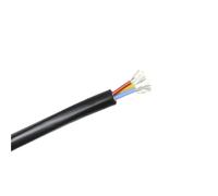 SVKVBNLNGK Cavo di alimentazione elettrica audio for guaina in silicone resistente al calore nero da 1/3 M, 22~10 AWG, 2 conduttori, 3C 4C 6C, isolamento Filo(4 Cores Black,1 METER_22AWG SQ0.3MM)
