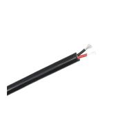 SVKVBNLNGK Cavo di alimentazione elettrica audio for guaina in silicone resistente al calore nero da 1/3 M, 22~10 AWG, 2 conduttori, 3C 4C 6C, isolamento Filo(2 Cores Black,3 METERS_17AWG SQ1.0MM)