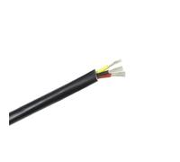 SVKVBNLNGK Cavo di alimentazione elettrica audio for guaina in silicone resistente al calore nero da 1/3 M, 22~10 AWG, 2 conduttori, 3C 4C 6C, isolamento Filo(3 Cores Black,1 METER_11AWG SQ4.0MM)