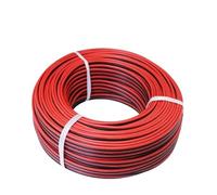 SVKVBNLNGK Cavo in gomma siliconica for filo di rame da 5 m, super morbido, 8 10 12 14 16 18 20 22 24 26 28 AWG, 2 pin, connettore for lampada LED fai te, nero e rosso Filo(8AWG)