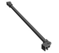 SVNR Barra di supporto telescopica regolabile in acciaio inox nero opaco, 700 mm-1200 mm, spessore vetro 8-10 mm