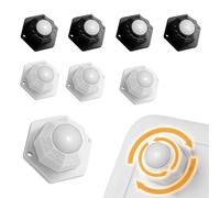 SVOCK 8 Pezzi Rotelle per Elettrodomestici, Sposta Mobili con Ruote Materiale in Nylon, Ruote Autoadesive Rotazione, Rotelle per Mobili Piccole Autoadesiva, Ruote Mobili per Utensili da Cucina