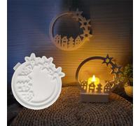 SVOCK Stampo in Silicone per Colata di Gesso 3D Fai da Te - Forma di Casa per Candele e Decorazioni