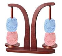 Svolgitore magnetico per lana, doppio magnetico, supporto per filo di legno, doppio supporto per palline di filato, supporto per lana in legno, girevole magnetico per gomitoli di lana, regalo per gli