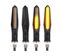 Svolta Segnalazione Luci 2 Indicatori Di Direzione A LED Universali Per Moto, Lampada Che Scorre, Segnali Lampeggianti, Indicatori Di Direzione Della Luce Dei Freni