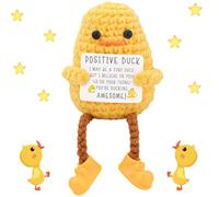 svpfuo Plushies, Positive Crochet Doll, Peluche Doll, Regalo Motivazionale, Doni di Supporto Emotivo, Piccoli Regali per Le Donne, Regali per Gli Amici, Regali per i Bambini, Regali D'addio