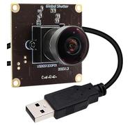 Svpro 2 MP Global Shutter USB Camera Board 90 fps Alta Velocità Webcam Modulo con Obiettivo Fisheye Grandangolo Fotocamera Rallentatore 1920 x 1200 AR0234 Fotocamera per computer, laptop, dispositivo