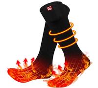 Svpro Calze riscaldate elettricamente, ricaricabili, per uomini e donne, calze termiche invernali con 3 impostazioni di temperatura e 4000 mAh ai polimeri di litio riscaldate a batteria