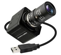 SVPRO Fotocamera USB da 16 MP con obiettivo manuale da 5-50 mm, zoom ottico 10x, webcam per computer portatile, 4656 x 3496, sensore IMX298, fotocamera per elaborazione delle immagini industriali