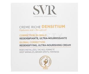 SVR Densitium Crema Ricca Correzione Globale Ridensificante Ultra Nutriente 50ml - Crema idratante