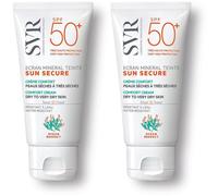 SVR Sun Secure Ecran Mineral Teintè Pelli Secche SPF50+ 2x50 ml Crema