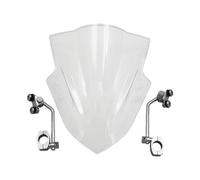SVTSTRQE per MT-03 per MT03 con Telaio di Supporto Parabrezza Parabrezza Deflettore Antivento Moto Deflettore Antivento per Moto(Chiaro)