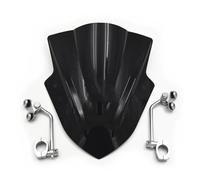 SVTSTRQE per MT-03 per MT03 con Telaio di Supporto Parabrezza Parabrezza Deflettore Antivento Moto Deflettore Antivento per Moto(Nero)