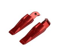 SVTSTRQE Poggiapiedi per Motocicletta Pedale Passeggero Posteriore CNC per Y&amaha Tmax 500/530 MT03 MT07 MT09 MT10 MT125 XSR700 XSR900 YZF-R3(Rosso)