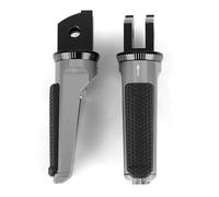 SVTSTRQE Poggiapiedi per Motocicletta Pedane Anteriori per Moto Poggiapiedi Pilota per Y&amaha FJR1300A/AS FZ6 per FAZER MT-07 MT07 MT-09 MT09 SP MT 09 07(Grigio)