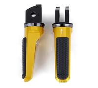 SVTSTRQE Poggiapiedi per Motocicletta Pedane Anteriori per Moto Poggiapiedi Pilota per Y&amaha FJR1300A/AS FZ6 per FAZER MT-07 MT07 MT-09 MT09 SP MT 09 07(Oro)