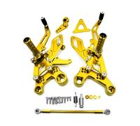 SVTSTRQE Poggiapiedi per Motocicletta Pedane Arretrate per Y&amaha MT-09 MT09 FZ-09 FZ09 2013-2017 XSR900 XSR 900 2013-2016(Oro)