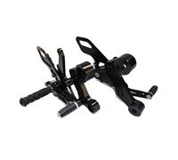 SVTSTRQE Poggiapiedi per Motocicletta Pedane Arretrate Regolabili per Y&amaha MT09 FZ09 MT-09 FZ-09 MT 09 2017 2018 2019 2020(Nero)
